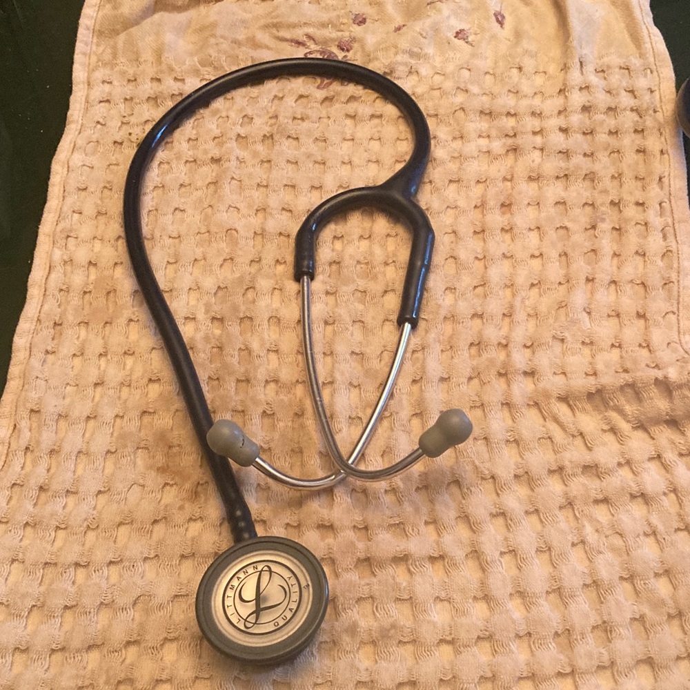 Classic Single-Head Stethoscope Chestpiece in Black